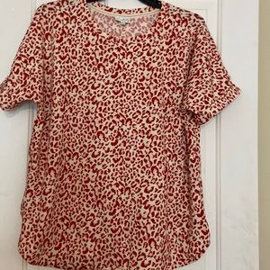 Plus size leopard print top